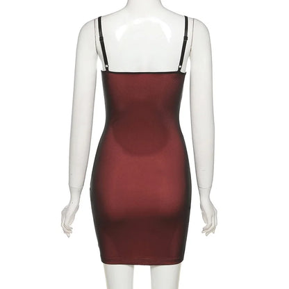 Vestido Bandage de Doble Capa con Abertura