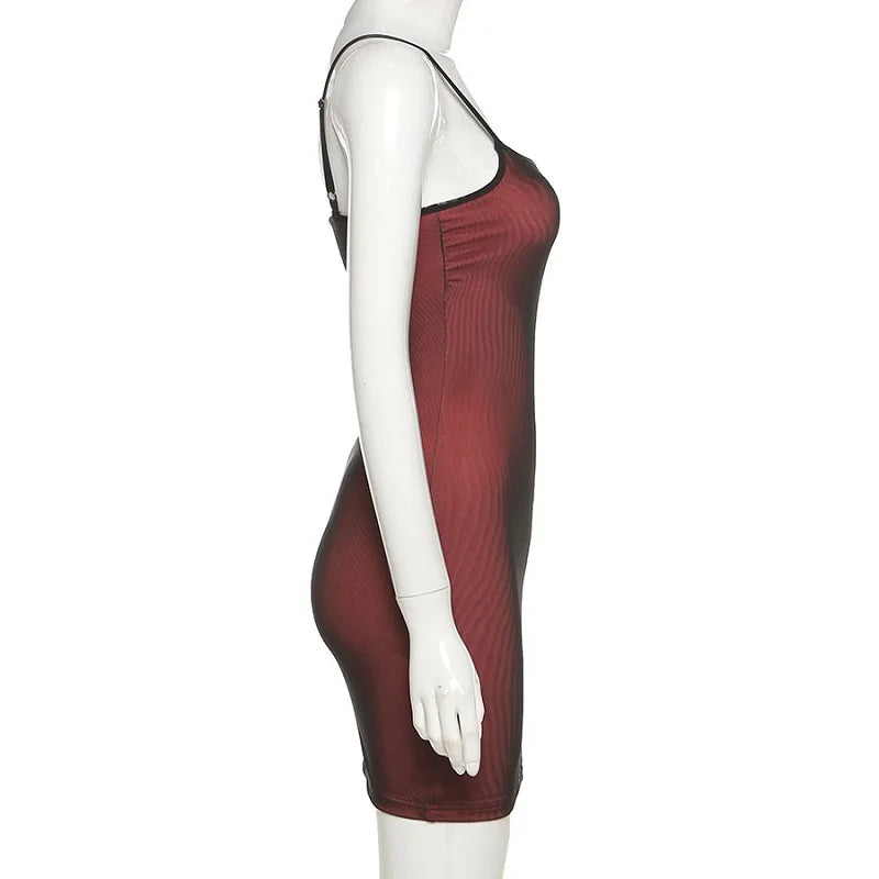 Vestido Bandage de Doble Capa con Abertura