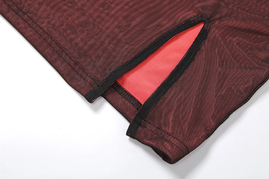 Vestido Bandage de Doble Capa con Abertura