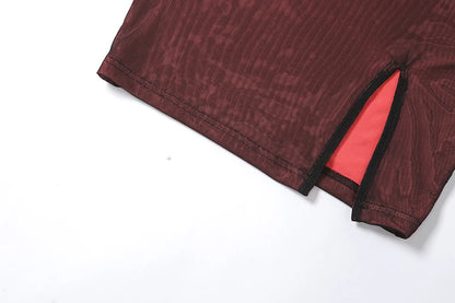 Vestido Bandage de Doble Capa con Abertura