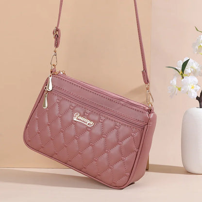 Bolso Bandolera de Piel PU con Bordado