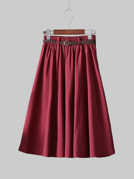 Falda Midi Plisada para Muje