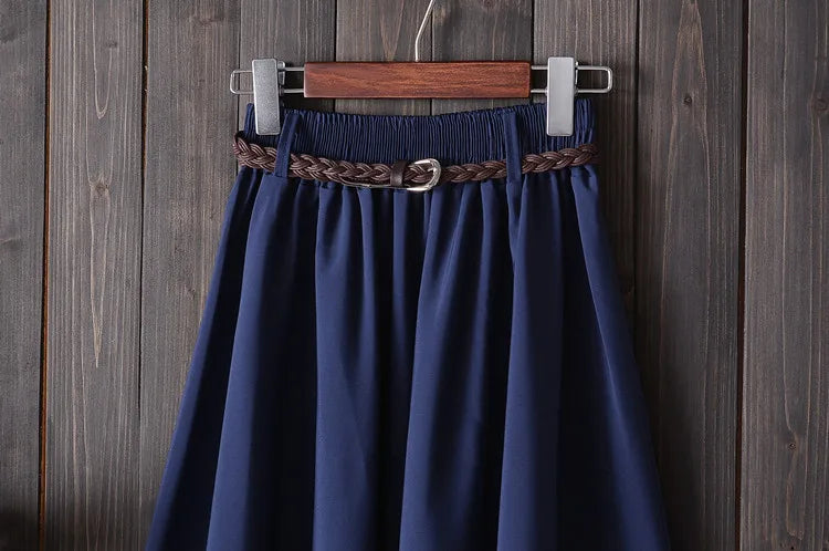 Falda Midi Plisada para Muje