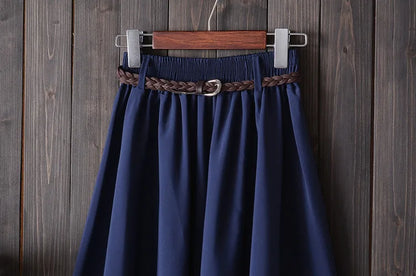 Falda Midi Plisada para Muje