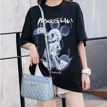 Bolso Bandolera de Piel PU con Bordado