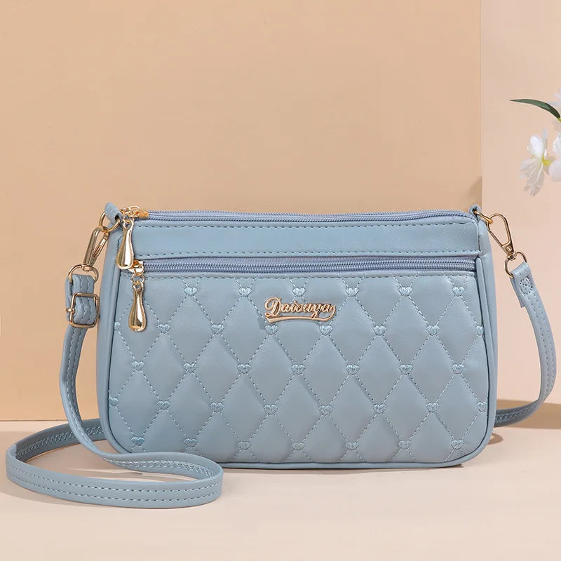 Bolso Bandolera de Piel PU con Bordado