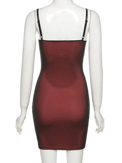 Vestido Bandage de Doble Capa con Abertura