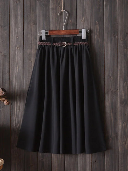 Falda Midi Plisada para Muje