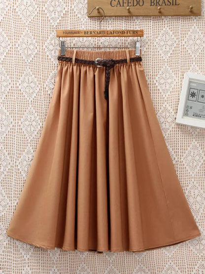 Falda Midi Plisada para Muje