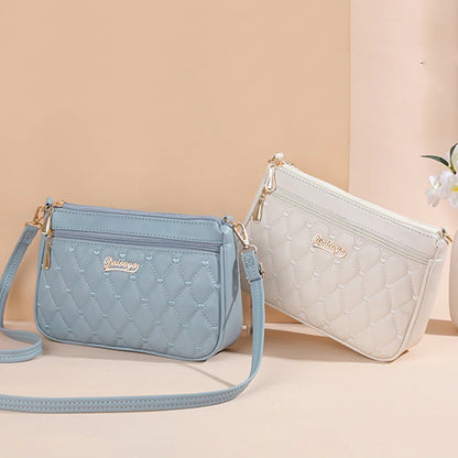 Bolso Bandolera de Piel PU con Bordado