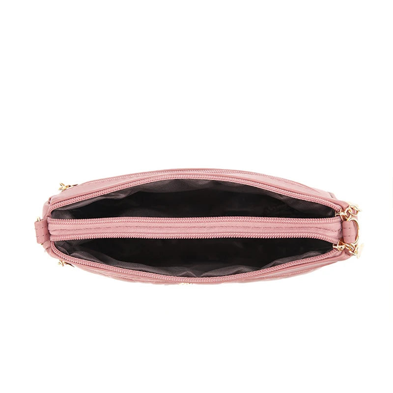 Bolso Bandolera de Piel PU con Bordado