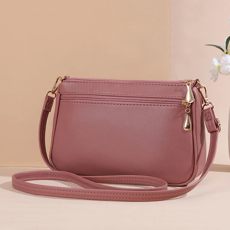 Bolso Bandolera de Piel PU con Bordado