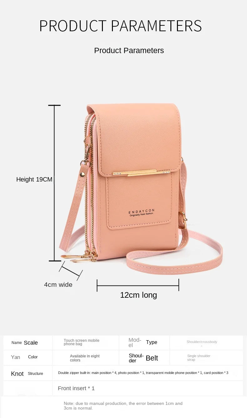 Bolso Bandolera Táctil para Móvil y Tarjetas