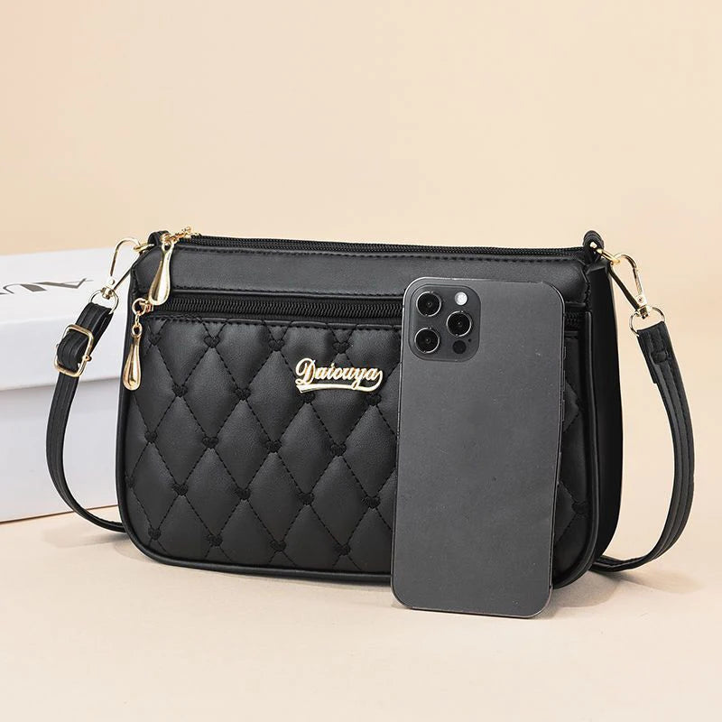 Bolso Bandolera de Piel PU con Bordado