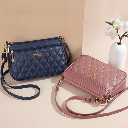 Bolso Bandolera de Piel PU con Bordado