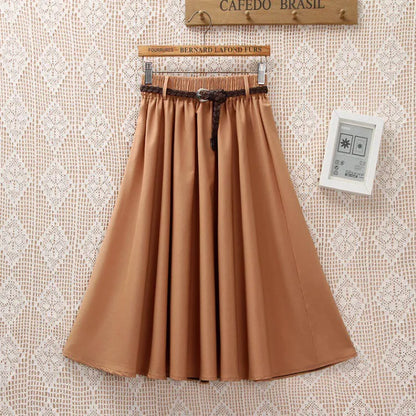 Falda Midi Plisada para Muje