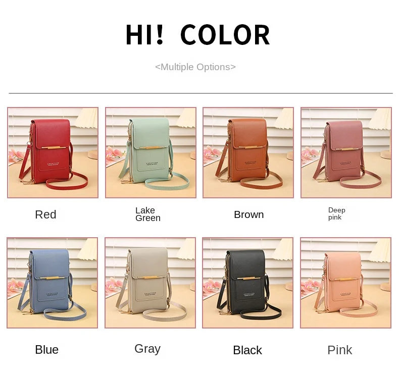 Bolso Bandolera Táctil para Móvil y Tarjetas