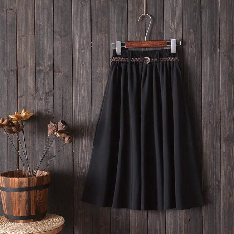 Falda Midi Plisada para Muje