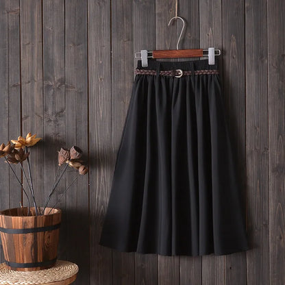 Falda Midi Plisada para Muje
