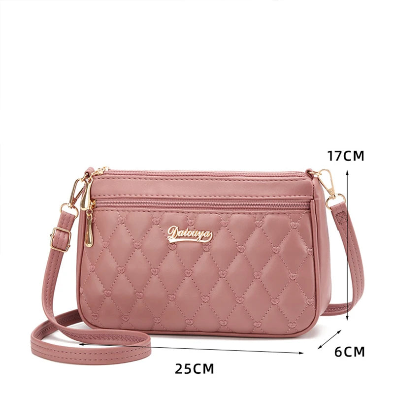 Bolso Bandolera de Piel PU con Bordado