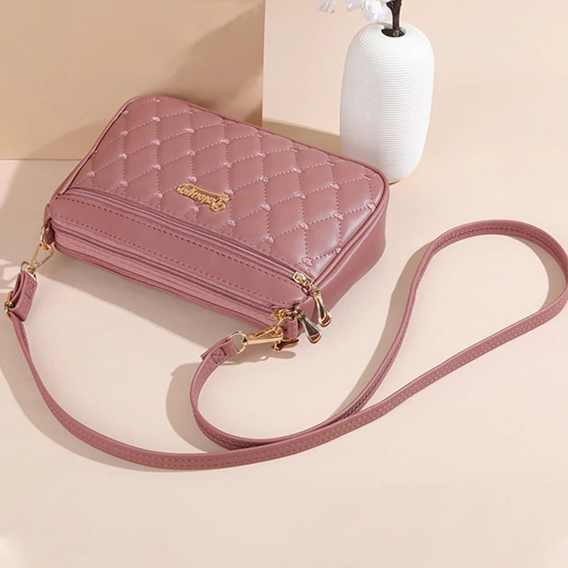 Bolso Bandolera de Piel PU con Bordado