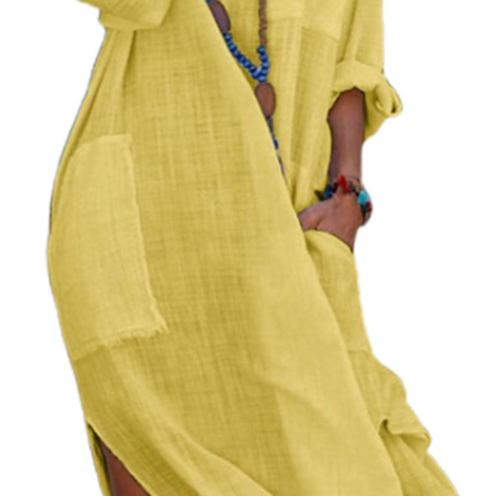Vestido camisero midi oversize
