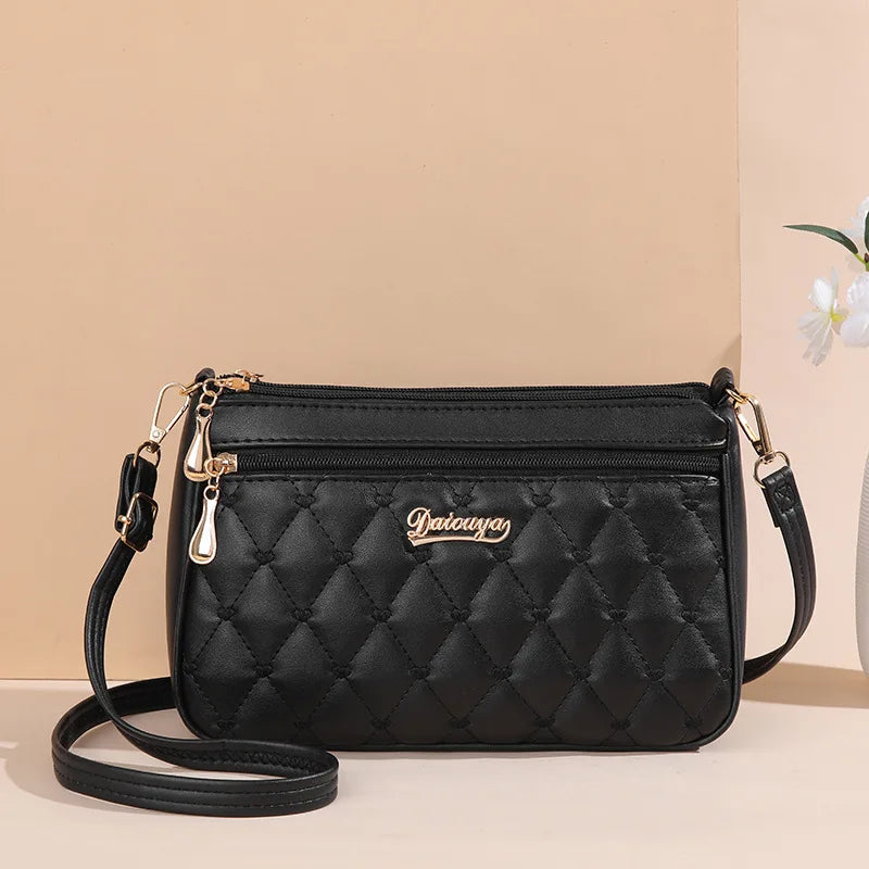 Bolso Bandolera de Piel PU con Bordado