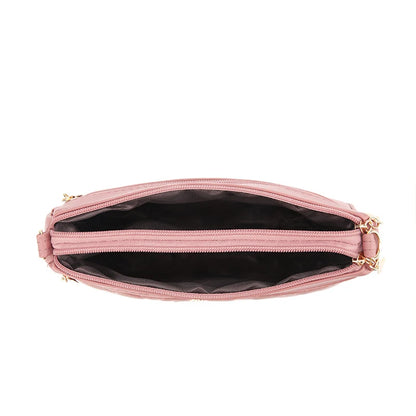Bolso Bandolera de Piel PU con Bordado