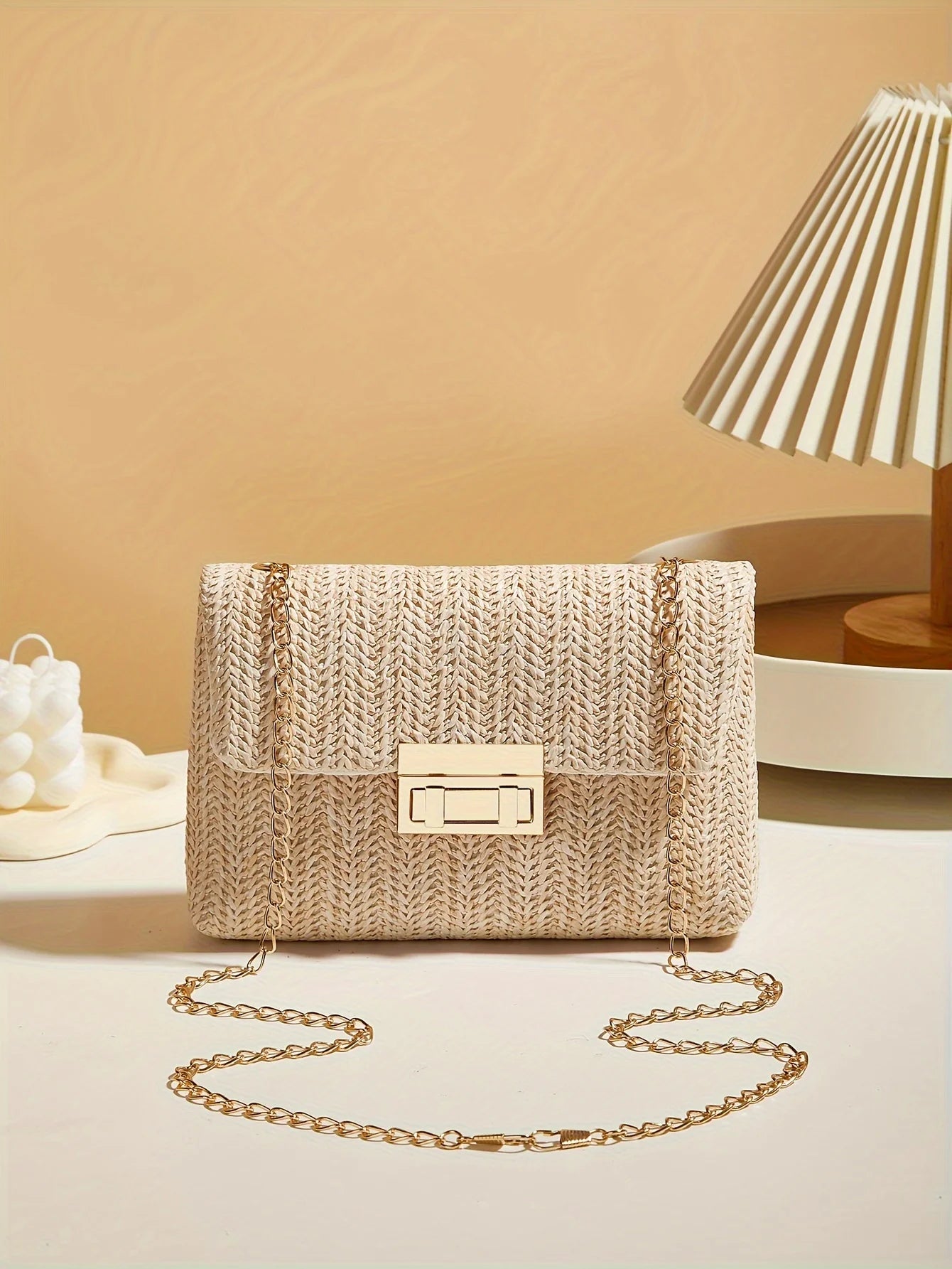 Bolso Bandolera de Rafia Tejida a Mano