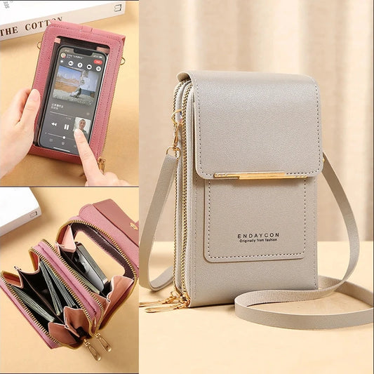Bolso Bandolera Táctil para Móvil y Tarjetas